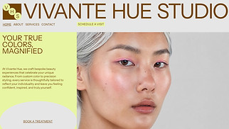 Hemsidemallar för Skönhet och hår - Beauty Salon (Colorful)