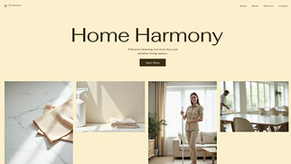 Industrial website templates - Home Cleaning Service (Warm)