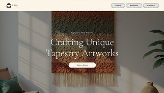 Portfolio & CV website templates - Tapestry Artist Portfolio (Earthy)