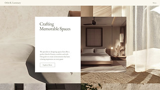 Interior Design website templates - Hotel Interior Design Company (Warm)