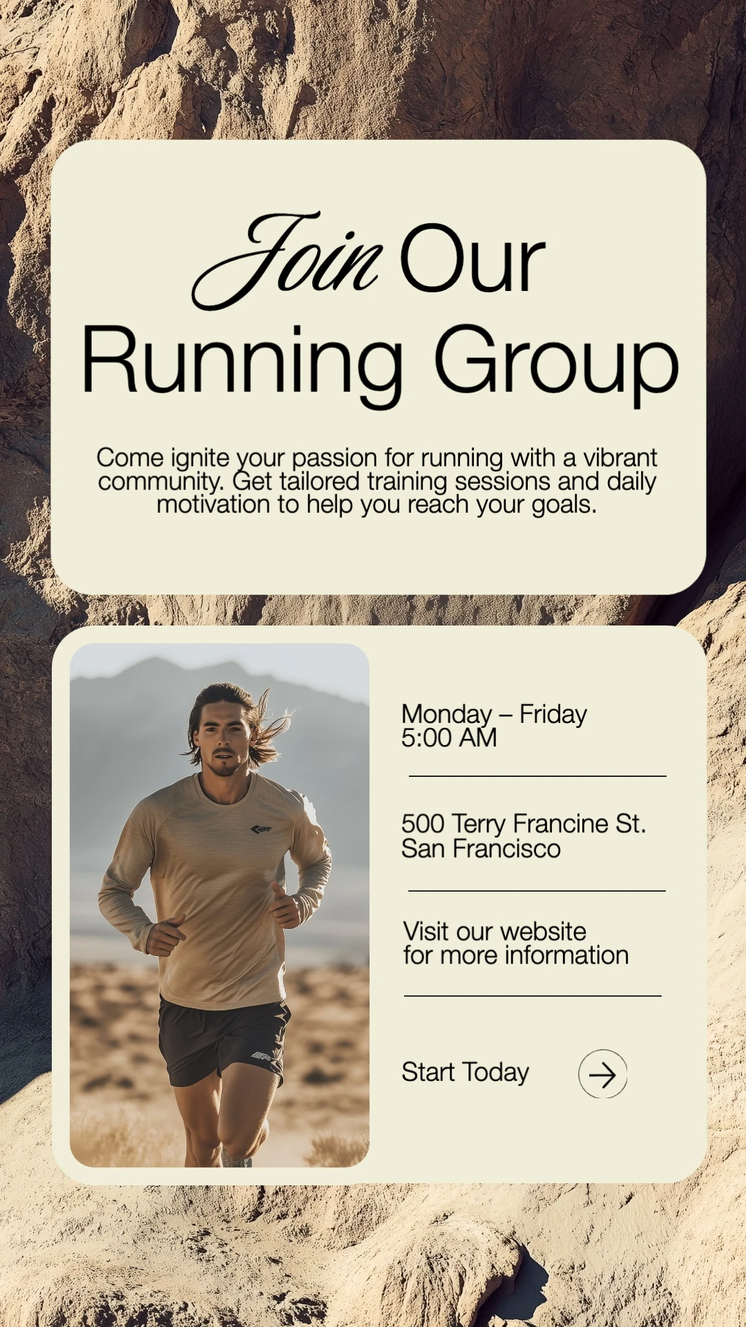 Modern Sleek  Health & Fitness Facebook Story