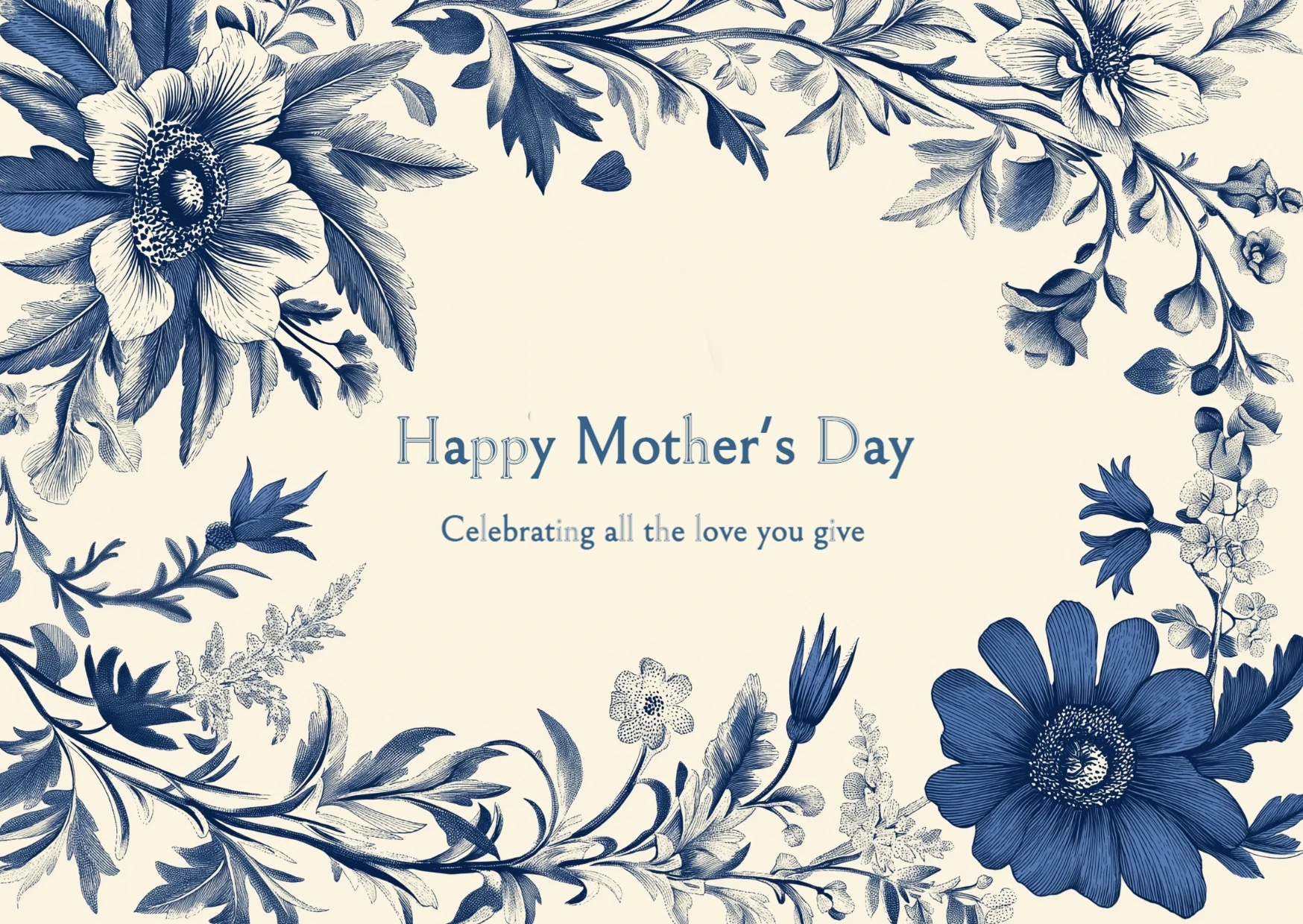 Classic Floral Mother's Day Greeting Card