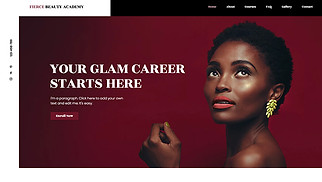  website templates - Beauty School