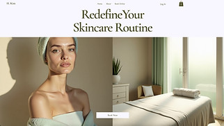 Makeup & Cosmetics website templates - Korean Facialist (Calm)