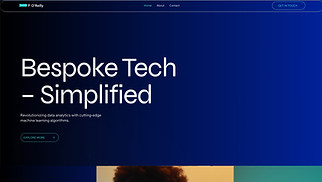 Business website templates - Tech Startup (Energetic)