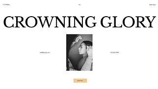 Beauty & Hair website templates - Hairdresser (Elegant)