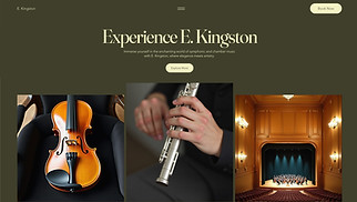 Music website templates - Classical Band (Elegant)
