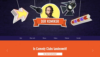 Alle Website-Vorlagen - Komiker/in