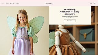 Kids & Babies website templates - Costume Shop for Kids (Whimsical)