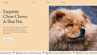  website templates - Dog Breeder (Cozy)