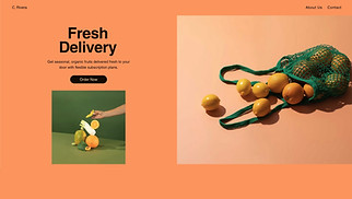 Restaurants & Food website templates - Fruit Delivery Service (Fresh)