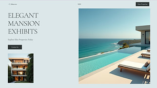 Business website templates - Luxury Real Estate Landing Page (Elegant)