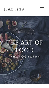 Mẫu trang web Thương mại và Biên tập – Nhiếp ảnh gia ẩm thực