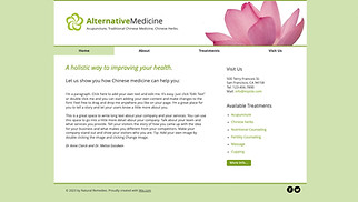Template Salute per siti web - Professionista di terapia alternativa