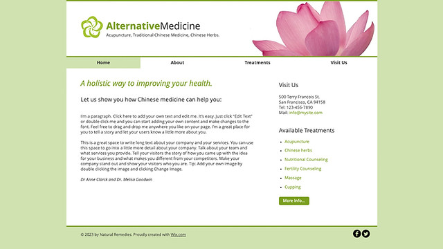 Wellness Website Templates Health Wellness Wix com Page 2