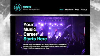 음악 웹 사이트 템플릿 – 옥타브 연예기획사