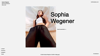 Portfolio & Lebenslauf Website-Vorlagen - Modedesigner/in 