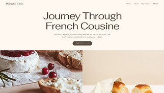 Cafe & Bakery website templates - Boulangerie (Elegant)