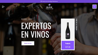 Restaurantes y comida plantillas web – Tienda de vinos