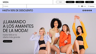 Todas plantillas web – Negocio de ropa