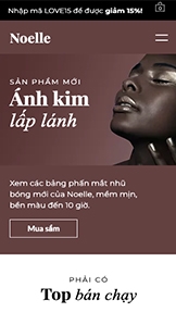 Mẫu trang web Làm đẹp và Sức khỏe – CH làm đẹp