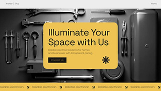  website templates - Electrician (Modern)