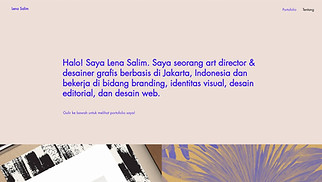 Template situs web Portfolio & CV – Art Director