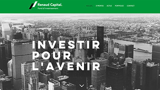 Templates de sites web Droit et Finance - Société d'investissement