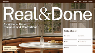 All website templates - Home Remodeling Company (Brown)