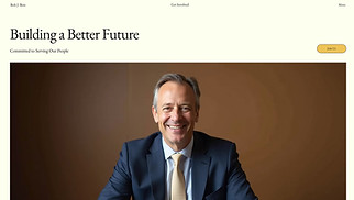 Politics website templates - Politician (Bright)