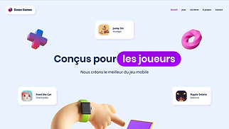 Templates de sites web Populaires - Société de jeux