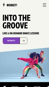 Mẫu trang web accessible – Online Dance Lessons