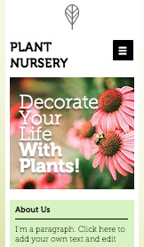 Mẫu trang web Làm nông và Làm vườn – CH cây