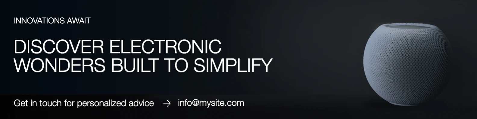 Minimalist Dark Electronics & Gadgets LinkedIn Banner