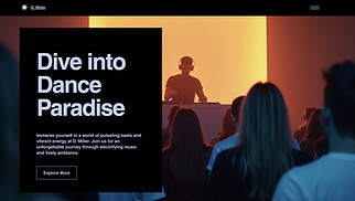 Restaurants & Food website templates - Dance Club (Energetic)