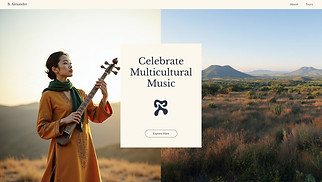 Band website templates - World Music Band (Diverse)