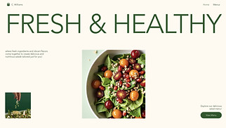 Restaurants & Food website templates - Salad Bar (Clean)