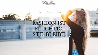 Persönliches Website-Vorlagen - Modeblog