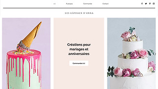 Templates de sites web Cafés et boulangeries - Boutique de gâteaux