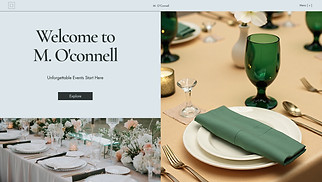 Events website templates - Banquet Hall (Luxurious)
