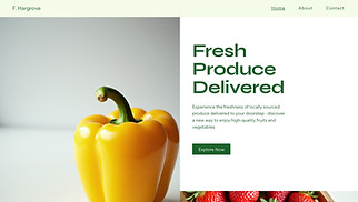 Restaurants & Food website templates - Produce Delivery Service (Bold)