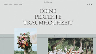 Hochzeiten Website-Vorlagen - Hochzeitsplaner/in