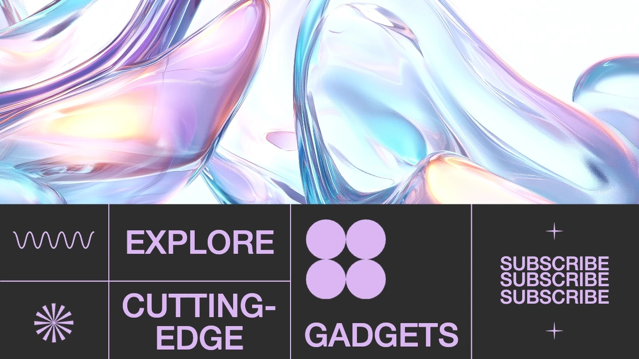 Playful Tech Collage Electronics & Gadgets YouTube Thumbnail