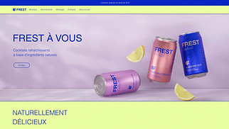 Templates de sites web Tous - Boutique de boissons en canettes