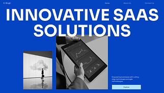 Business website templates - SaaS Company (Artistic)