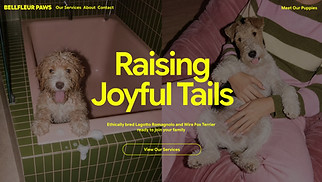 Templates de sites web Animaux - Dog Breeder (Cute)