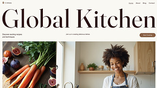 Food & Travel website templates - Cooking Blog (Earthy)