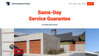 Template situs web Layanan & Pemeliharaan – Perusahaan Pintu Garasi