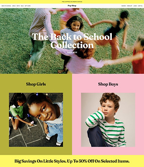 Loja de moda infantil
