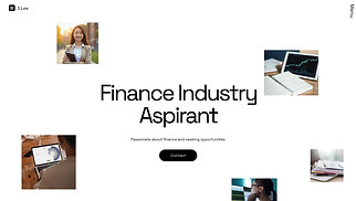 Portfolio & CV website templates - Student CV (Fresh)
